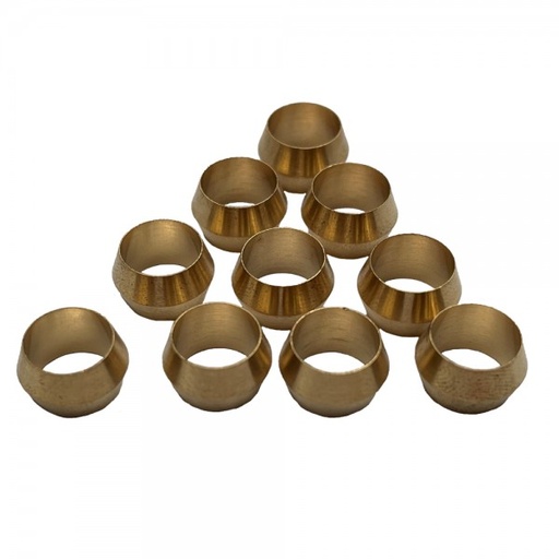[P00105] Brass Olives Standard No 1 - 5/16" (7.9mm) Hose Tube - Pkt 10