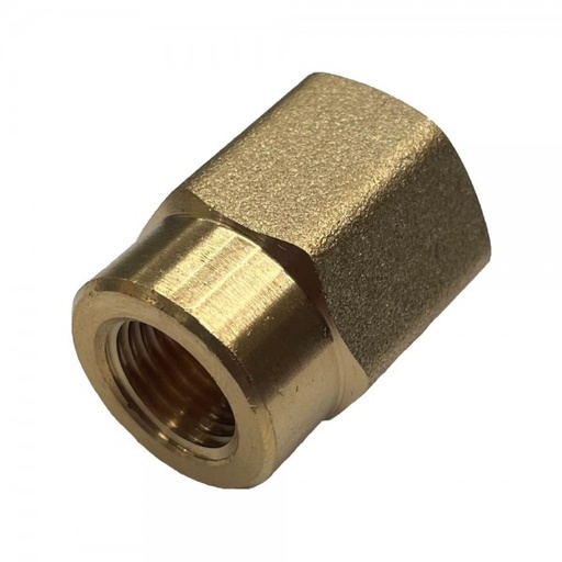 [P2903] Brass Hex Reducing Socket 3/8" (9.5mm) BSP Thread to 1/4" (6.3mm) BSP Thread