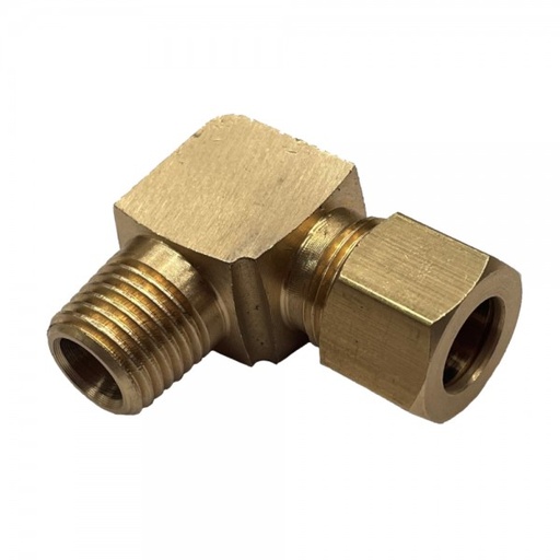 [P508] Brass Compression Union Elbow 5/16" (7.9mm) Tube to 1/4" (6.3mm) Male BSP Thread