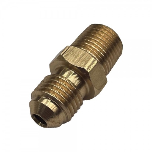 [P702] Brass Male Flare Union 3/16" (4.8mm) Hose Tube x 1/8" (3.2mm) Male BSP Thread