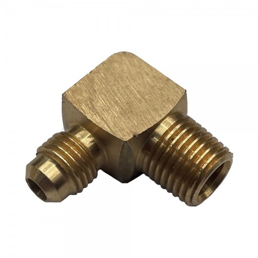 [P804] Brass Male Flare Elbow Union 1/4" (6.3mm) Hose Tube to 1/8" (3.2mm) Male BSP Thread