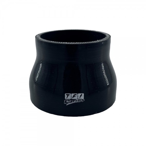 [SH-R-102-76-BLK] Silicone Hose Black Reducer Coupling 102 to 76mm (4" to 3") ID, 76mm Length