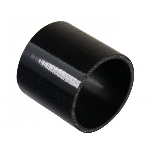 [SH-S-76-76-BLK] Silicone Hose Black Coupling Straight 76mm (3") ID, 76mm (3") Length