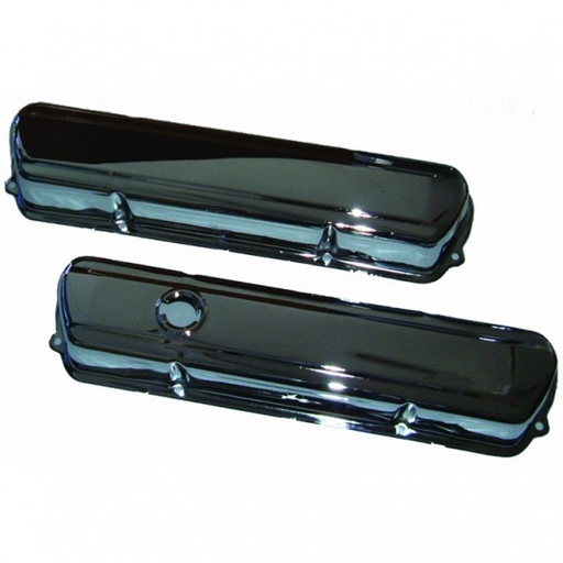 [VC308OE] Valve Covers Chrome Holden V8 253-308 OEM Blue/Black Motor baffled-pr