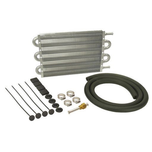 [12906] Derale 6 Pass 13"x7-1/2"x3/4" Aluminum Transmission Cooler Kit