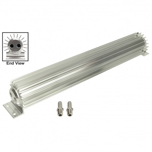 [13262] Aluminium Heat Sink Fluid Cooler 20-1/4" x 3". 1/4" Npt Inlet Derale (Old)