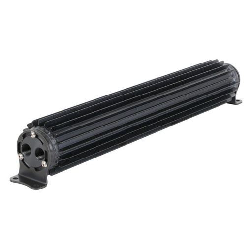 [13282] Aluminum Black Heat Sink Fluid Cooler 20-1/4" x 3". 3/8" Npt Inlet Derale