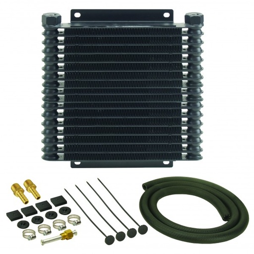 [13614] Derale Transmission 17 Row Plate & Fin 10-1/8"x3"x1-1/4" Cooler Kit