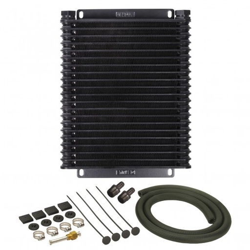 [13615] Derale Transmission 21 Row Plate & Fin 12-3/4"x12-13/16"x1-1/4" Cooler Kit