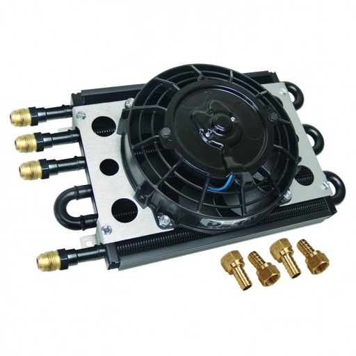 [15230] Derale Econo-Cool Fluid Cooler Dual 4+2 Pass 13-15/16"x7-5/8"x5"