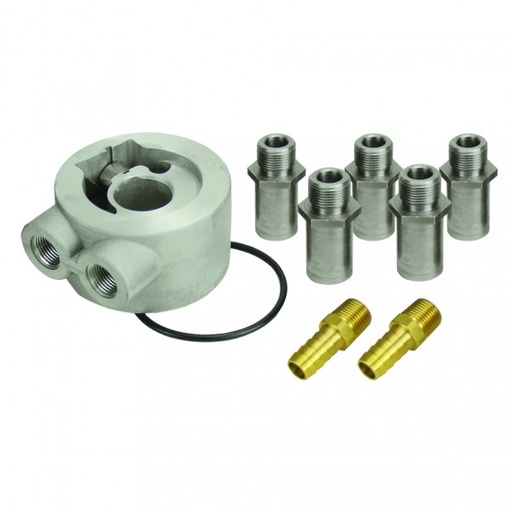 [15702] Derale Thermostatic Universal Engine Sandwich Adaptor 5 Thread Sizes