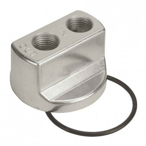 [15724] Derale Engine Oil Filter Spin On Adaptor By Pass Thread 22x1.5mm Ford V8