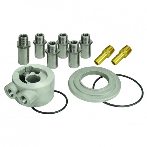 [15782] Derale Thermostatic Universal Engine Sandwich Adaptor 5 Thread Sizes