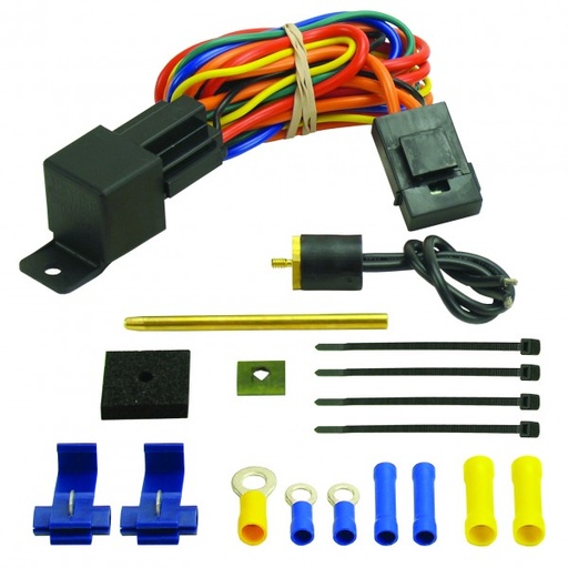 [16738] Derale Push In Fan Switch kit 180 Degree 25Amp Max Capacity