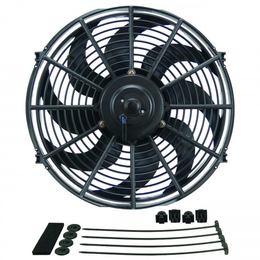 [18914] Derale Dyno-Cool 14" Curved Blade Electric Puller (Reversible) Fan 1230cfm