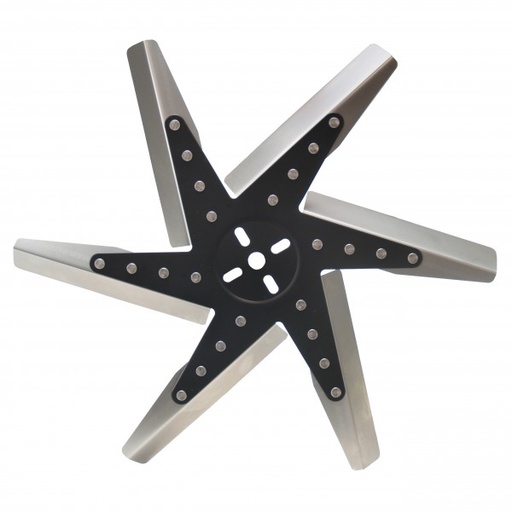 [19118] Derale High Performance Flex Fan 18 Inch Stainless Blade Black Hub