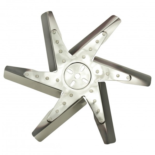 [19217] Derale High Performance Flex Fan 17 Inch Stainless Blade Chrome Hub