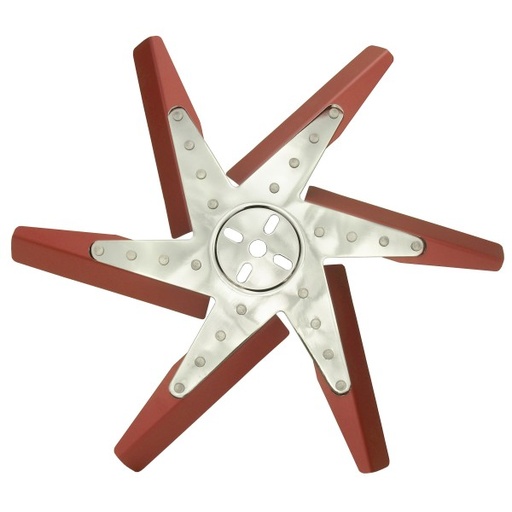 [19418] Derale High Performance Flex Fan 18 Inch Red Blade Chrome Hub