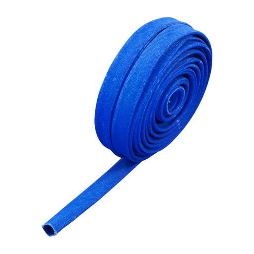 [203122] Blue High Temperature Protection Sleeving Expands 6-11mm Id x 7.5mt rated 650°C