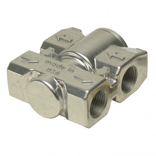 [25011] Billet Style Aluminum Fluid Control Thermostat with 3/8" NPT ports Derale