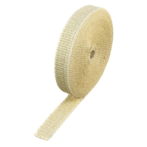 [301050E] Fawn Coloured Exhaust Wrap 25mm(1") Wide x 15mt(50ft) Roll 650°C Continuous
