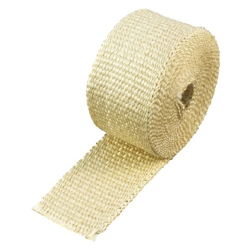 [302010E] Fawn Coloured Exhaust Wrap 50mm(2") Wide x 3mt(10ft) Roll 650°C Continuous
