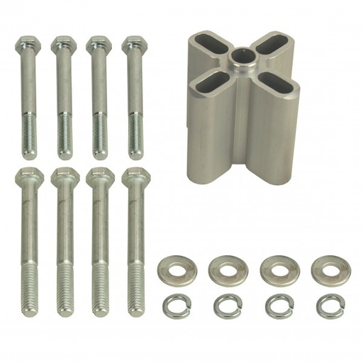 [31540] Engine Fan Spacer 2.25" Thick (Female 5/8" Pilot) Aluminium Kit Derale