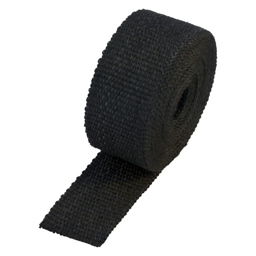 [322025B] Black Coloured Exhaust Wrap 50mm(2") Wide x 7.5mt(25ft) Roll 650°C Continuous
