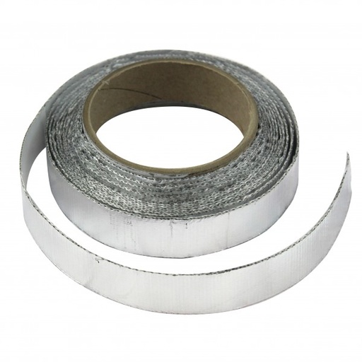 [340410] Heat Shield Mat 50mm x 4.5mt Aluminised Fibreglass with adhesive Rated 590C