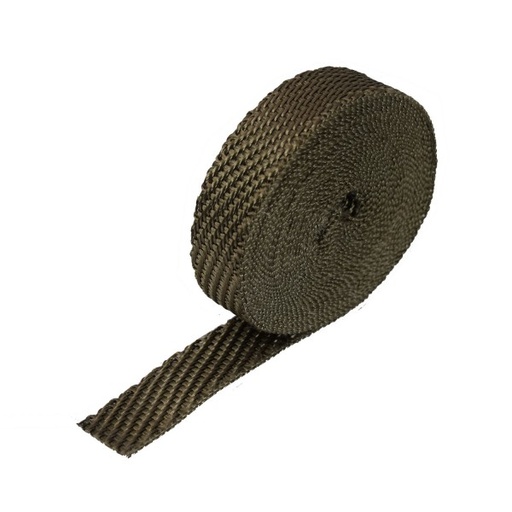[371025] Lava Exhaust Wrap 25mm(1") Wide x 7.5mt(25ft) Roll 650°C Continuous Made in Usa
