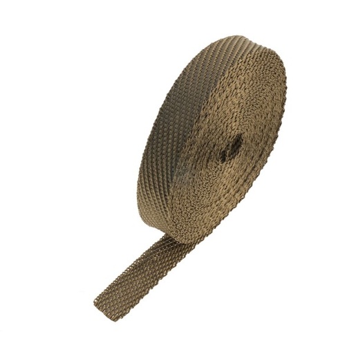 [371050] Lava Exhaust Wrap 25mm(1") Wide x 15mt(50ft) Roll 650°C Continuous Made in Usa