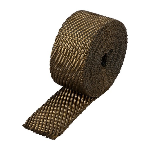 [372025] Lava Exhaust Wrap 50mm(2") Wide x 7.5mt(25ft) Roll 650°C Continuous Made in Usa