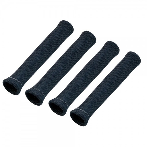 [380402] Spark Plug Heatshield Insulation Boot Black Set 4 Universal 1"Id bends to 90°