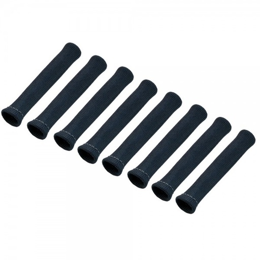 [380802] Spark Plug Heatshield Insulation Boot Black Set 8 Universal 1"Id bends to 90°