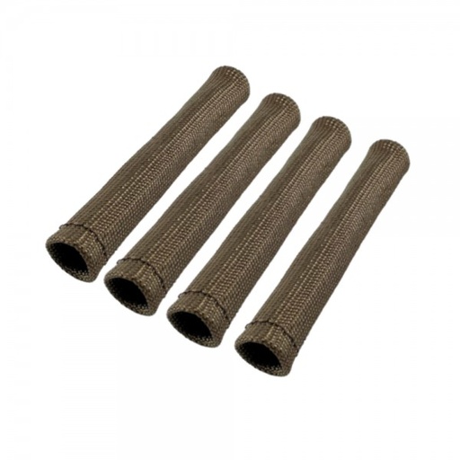 [380840] Spark Plug Heatshield Insulation Boot Shield Lava Race 1" ID bends 90° - 4Pk
