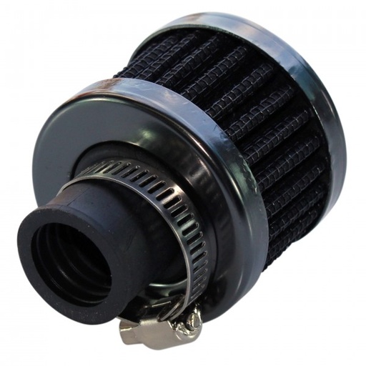 [3991B] Breather Clamp On 3/4"(18mm) Id Neck Black Top Black Element
