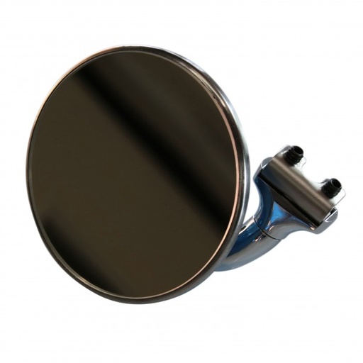 [40301] 4" Stainless Short Arm Peep Side Door Edge Glass Mirror Outside Rear View