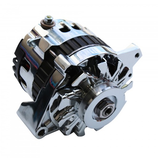 [42408] Alternator GM 1968-95 V8 CS130 Single Groove Chrome Steel 220 Amp 1 Wire