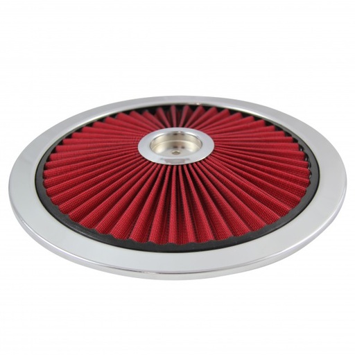 [47622TOP] Extraflow Red Element Chrome Air Filter 14" Top Cotton Pleated