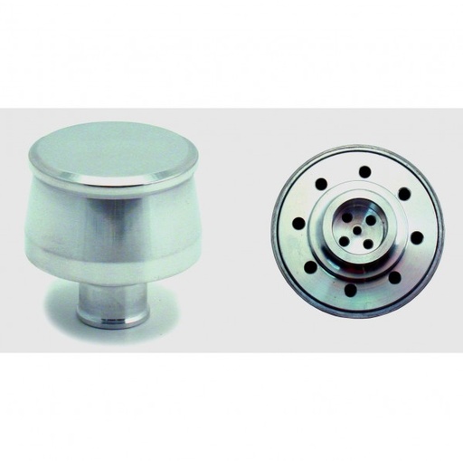 [4919] Valve Cover Breather Cap Push In 1"(25mm) Neck Alloy Polished Smooth