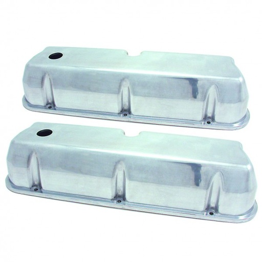[5018] Valve Covers Alloy Ford Windsor V8 260-289-302-351 Tall Polished Smooth