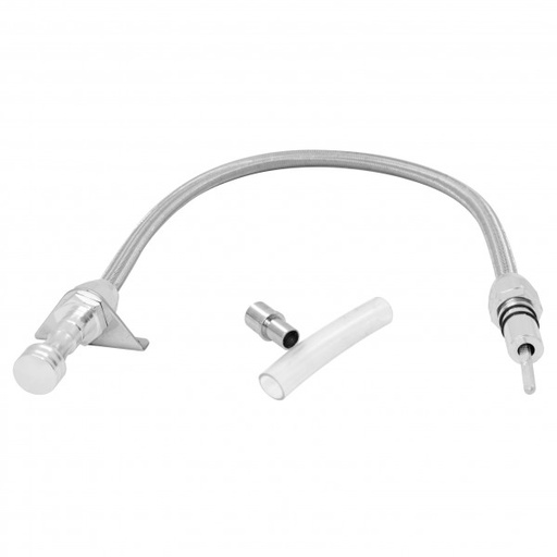 [5107S] Transmission Dipstick Tube GM Powerglide Firewall Mount Flexible Polished