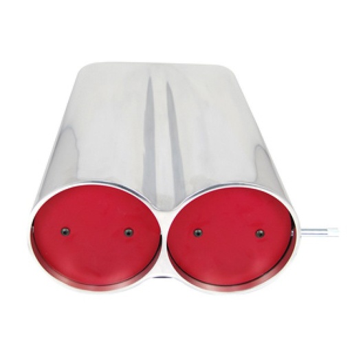 [5236] Scoop Shotgun Dual Smooth Polished Alloy Hood Scoop 19.5" Long