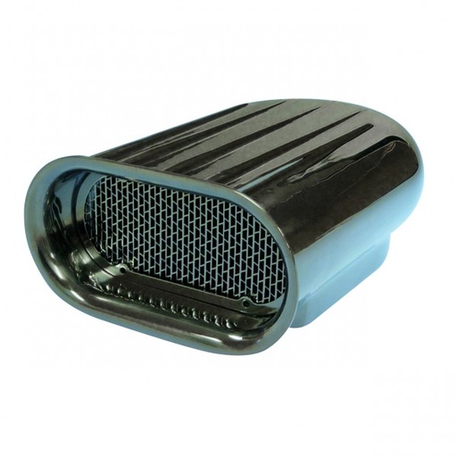 [5246] Scoop Short (Hilborn Style) Polished 5 Finned Alloy 13-1/2" Long