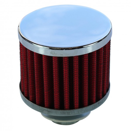 [66-047] Valve Cover Breather Cap Twist In Holden/Chevrolet Chrome Top Red Element