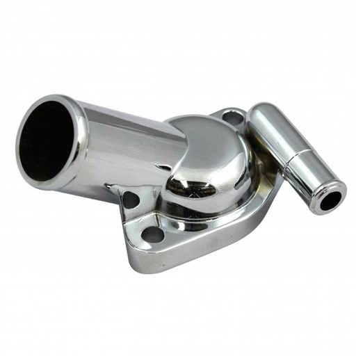[66-051] Water Neck Holden V8 253-308 Dual Outlet 1968-77 Chromed Alloy O-Ring + Bolts