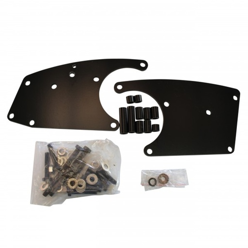 [66-157] LS Chevrolet Sanden 508 Air Con Compressor Relocation Bracket Kit Black
