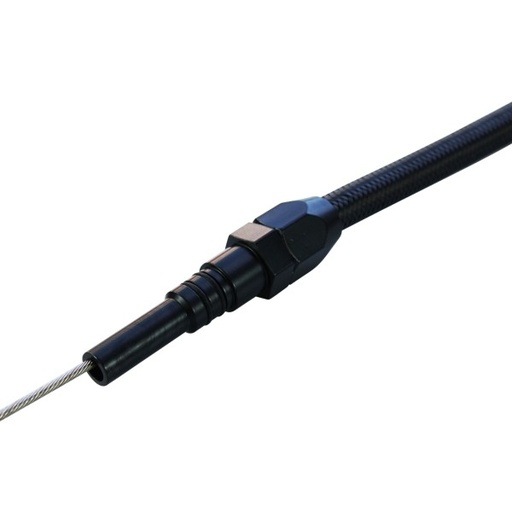 [66-251] Engine Dipstick Tube Chevrolet V8 Big Block 396-454-502 Flexible Black Braided