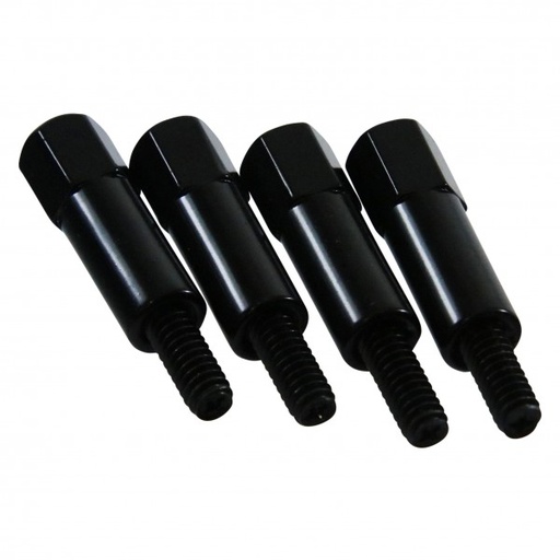 [66-499] Valve Cover Hex Head Mini Bolt Black 1/4€³-20 x 1-3/8€³ Fastener Set of 4