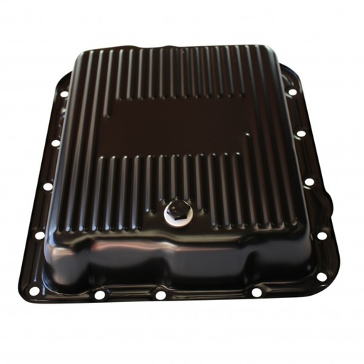 [66-549] Transmission Pan GM 700R4-4L60E-4L65E Black Steel 2-1/2" Standard OEM Depth